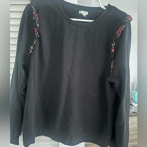 J.Crew pullover with ruffle